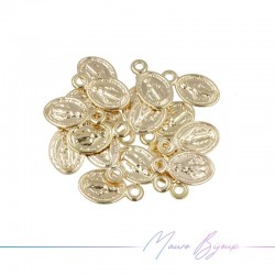Ciondolo in Ottone Madonnina Oro 8.5x6mm