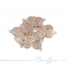 Queen Brass Pendant Color Rosegold 9mm