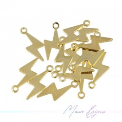 Ciondolo Fulmine in Ottone Oro