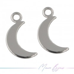 Moon Brass Pendant Color Silver