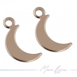 Moon Brass Pendant Color Rosegold