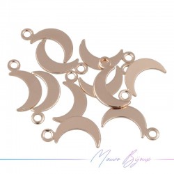 Moon Brass Pendant Color Rosegold