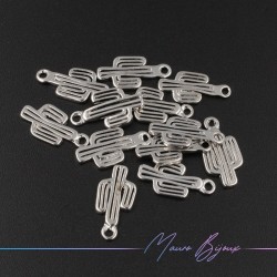 Ciondolo Cactus in Ottone Argento