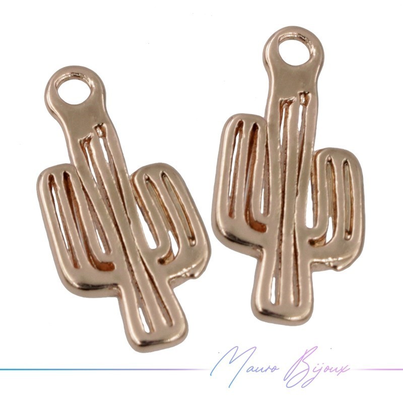 Cactus Brass Pendant Color Rosegold
