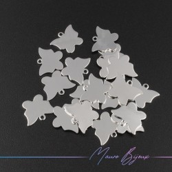 Butterfly Brass Pendant Color Silver
