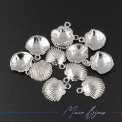 Ciondolo Conchiglia in Ottone Argento