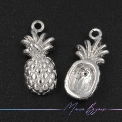 Brass Pineapple Pendant color Silver