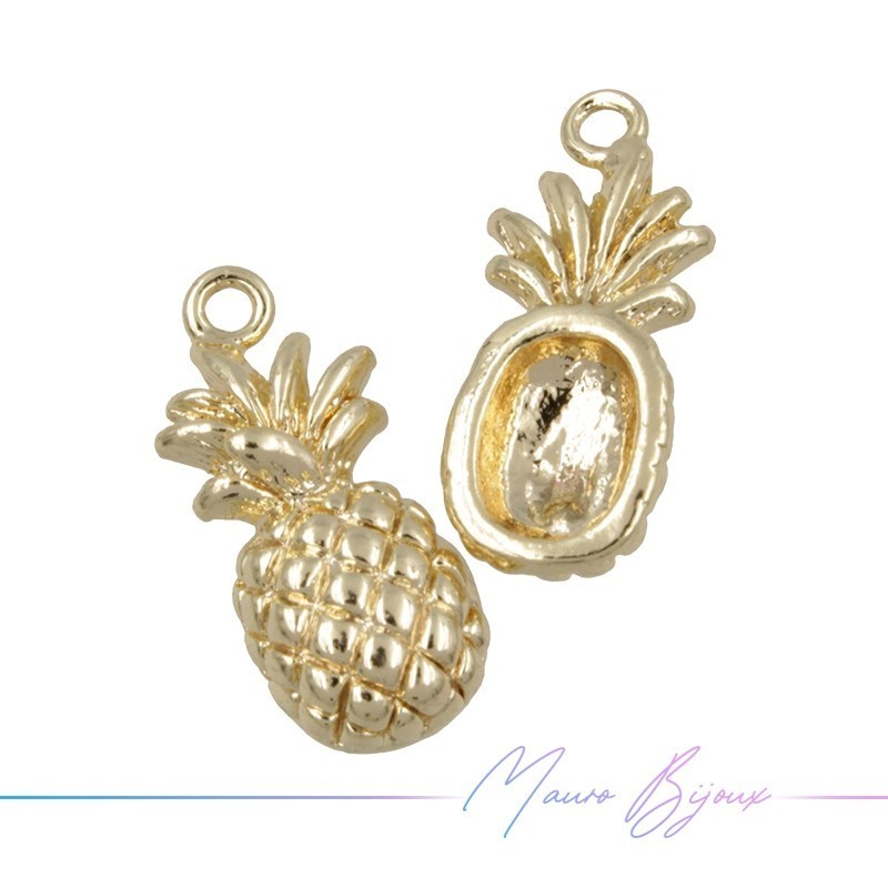 Ciondolo Ananas in Ottone Oro