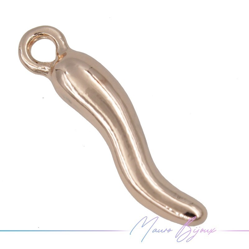 Horn Brass Pendant Rosegold 16mm