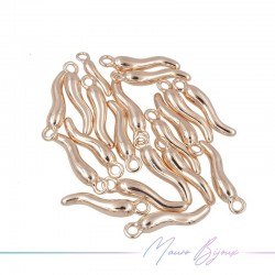 Horn Brass Pendant Rosegold 16mm