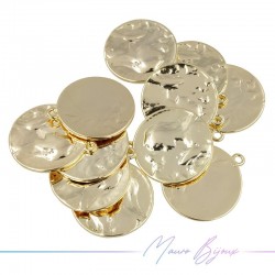 Mary Brass Pendant Gold 22mm