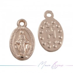 Ciondolo in Ottone Madonnina Ororosa 12x8.5mm
