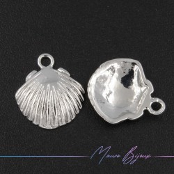 Brass Shell Pendant color Silver