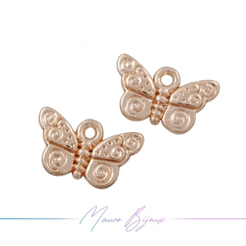 Farfallina in Ottone Oro Rosa