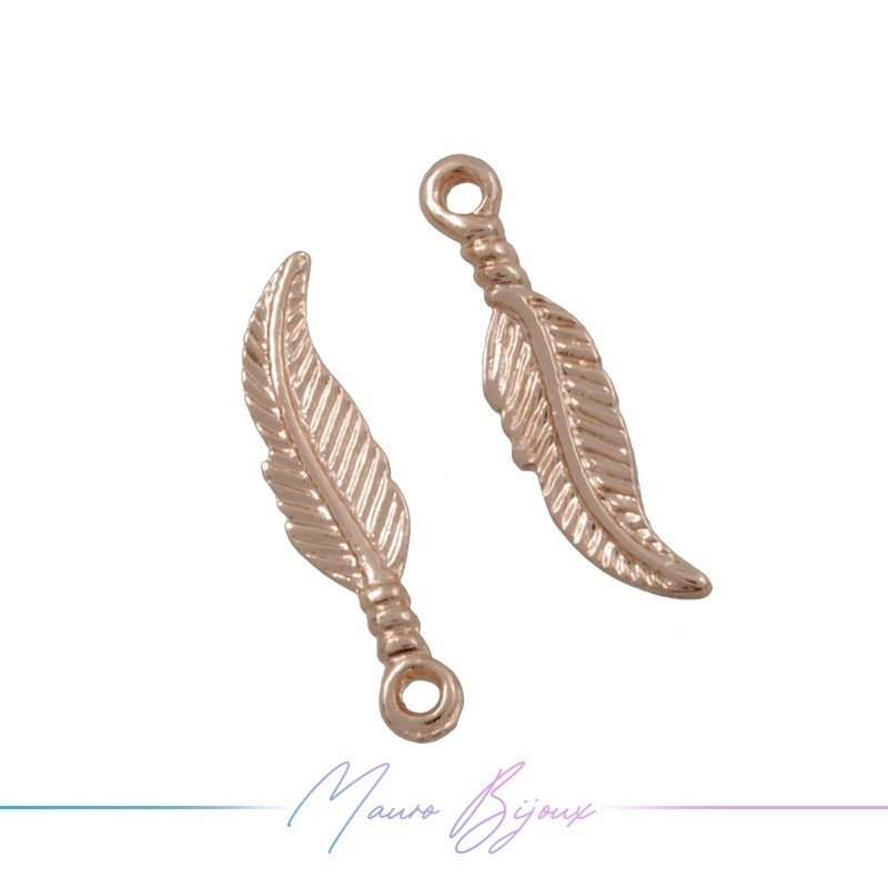 Piuma in Ottone Oro Rosa
