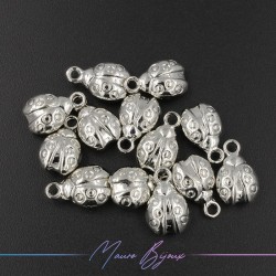 Ladybug Brass Silver