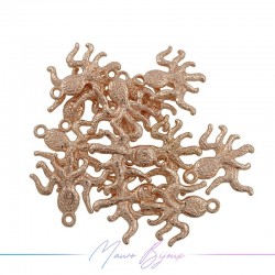 Polpo in Ottone Oro Rosa