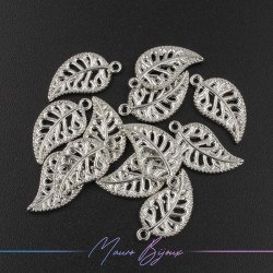Foglia in Ottone Argento