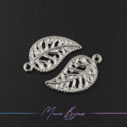 Foglia in Ottone Argento
