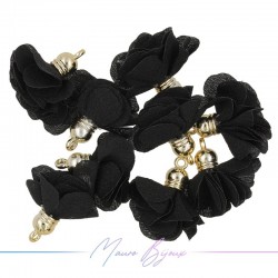 Charms Flower of Satin with Top in Brass 8x28mm