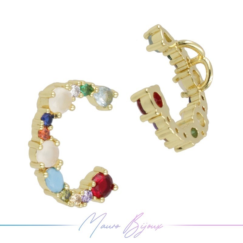 Letterine in Ottone Pietre Miste C