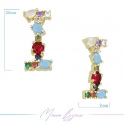 Letterine in Ottone Pietre Miste I