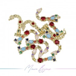 Letters in Brass with Mixed Stones J