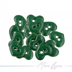 Passanti in Ottone Smaltato Cuore 12x10mm