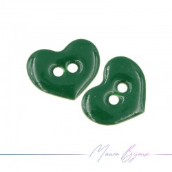 Passanti in Ottone Smaltato Cuore 12x10mm