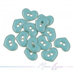 Passanti in Ottone Smaltato Cuore 12x10mm