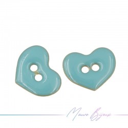 Passanti in Ottone Smaltato Cuore 12x10mm