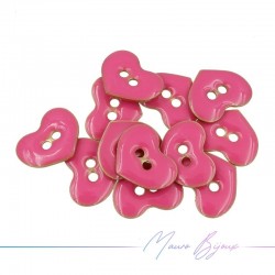 Passanti in Ottone Smaltato Cuore 12x10mm