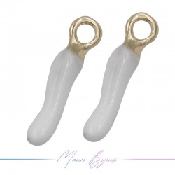 Ciondoli in Ottone Smaltato Peperoncino 3.5x16mm