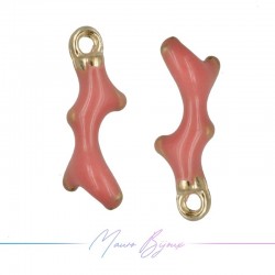 Ciondoli in Ottone Smaltato Ramo 5x14mm