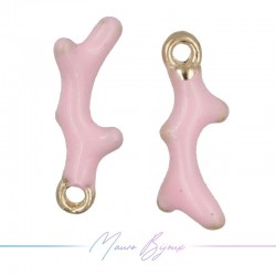 Ciondoli in Ottone Smaltato Ramo 5x14mm