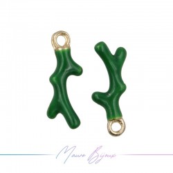 Ciondoli in Ottone Smaltato Ramo 5x14mm