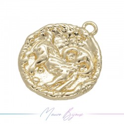 Charms in Brass Horoscope Aries 14.5x17mm