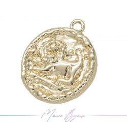 Charms in Brass Horoscope Leo 14.5x17mm