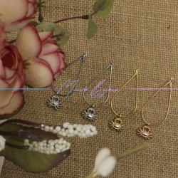 Monachelle in Ottone a Forma Goccia Argento 45.5x24.5mm