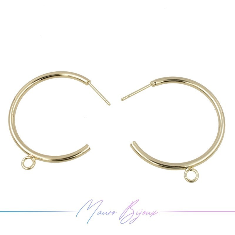 Monachelle in Ottone Cerchio con Anellino Dorato