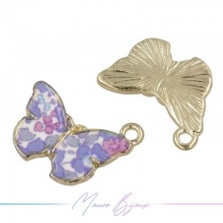 Japanese Doll Charms Enamelled Brass Pendant Lilla 15x20mm